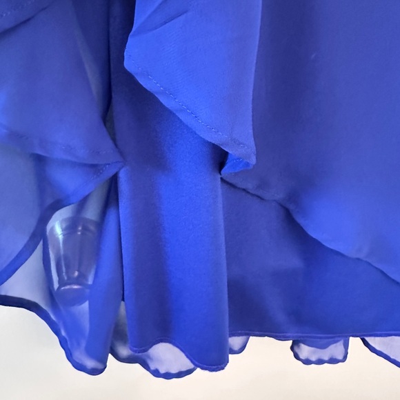 Collection by Dressbarn Royal Blue Sheer Overlay Dress - Picture 6 of 9